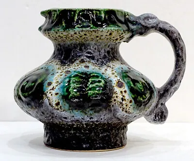 Buy WEST GERMAN POTTERY Retro Vase MID-CENTURY MODERN Fat Lava By DUMLER & BREIDEN • 120.32£