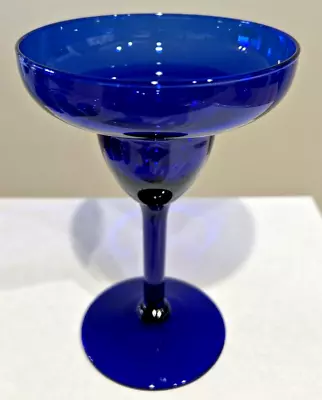 Buy Cobalt Blue Crystal Champagne Glass Modern 6  Tall Sherbet Stem Dish 6 Oz • 12.60£