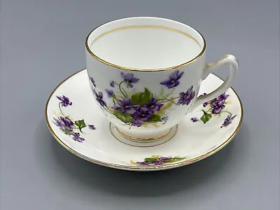 Buy Duchess Tea Cup & Saucer Bone China England Purple Violets Set Vintage • 16.07£