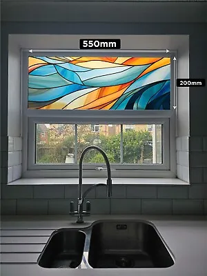 Buy Stained Glass Window Film Window Decoration Multicoloured No Glue Easy Apply • 13.49£