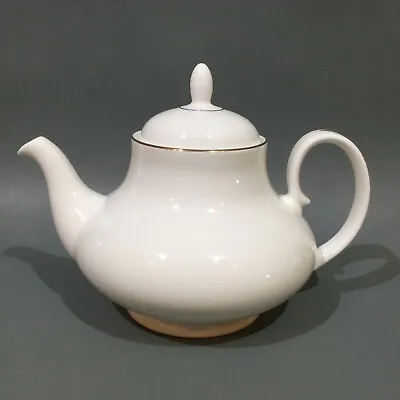 Buy Queen Anne Bone China “ White & Gold “ Tea Pot • 39.95£