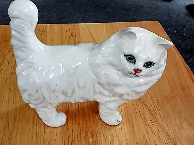 Buy A Nice Beswick White Persian Cat In Need Of Some Restoration • 11£