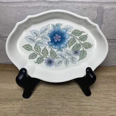 Buy Vintage Wedgwood Bone China  Trinket Tray Dish Oval CLEMENTINE DESIGN England • 6.49£