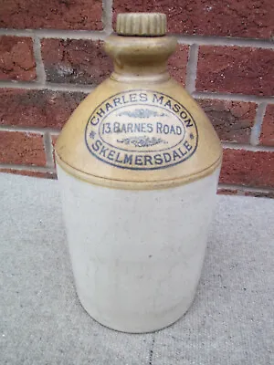 Buy Antique  Saltglazed  Stoneware Flagon Jug Bottle • 75£