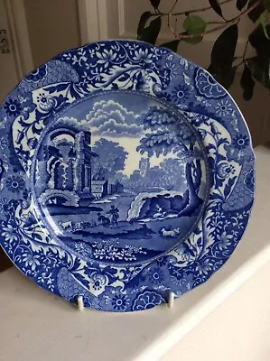 Buy Copeland Spode Italian Blue & White Plate Impressed Mark & Others Rd No 493287 • 28£