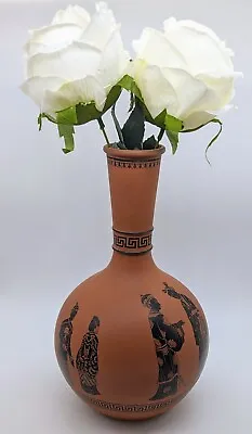 Buy Classically Decorated Early 20th Century POMPEII Terracotta Bottle/Vase. • 65£