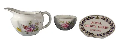 Buy Royal Crown Derby Posies Pattern Milk Jug & Sugar Bowl Made In England #2 • 13£