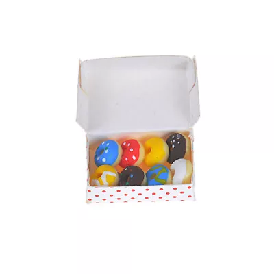 Buy 1:12 Dollhouse Miniature A Box Of Doughnut Dollhouse Mini Food Decor;KX • 5.08£