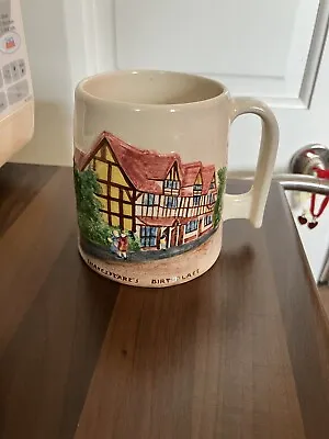 Buy Rare Vintage Bretby Shakespeare's Birthplace Mug - Was A Music Box • 1.99£