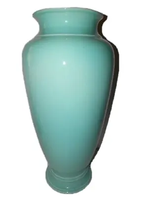 Buy Trenton Art Pottery 16  Empire Floor Vase Turquoise Color Mint! Buy It Now!! • 214.17£