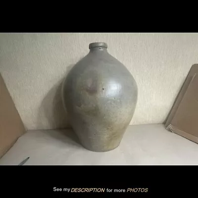 Buy Antique Stoneware 3 Gallon Salt Glazed Ovoid Jug • 141.12£