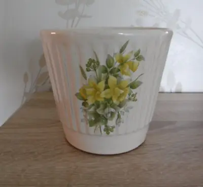 Buy Vintage Barum Ware C H Brannam Ltd Plant Pot With Daffodil Pattern • 9.99£