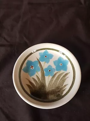 Buy Vintage Poole Pottery Rare Handpainted Flower Design Pin Dish Dolphin Backstamp • 9.95£