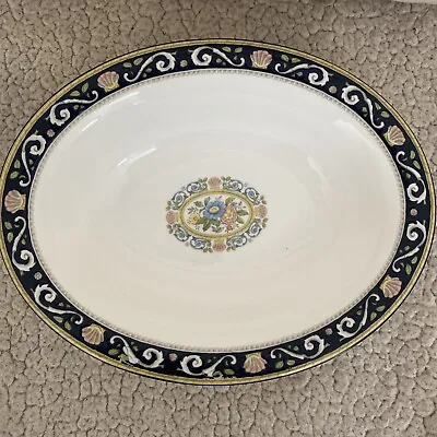 Buy Wedgewood Runnymede Blue Oval Vegetable Bowl. Bone China Made In England • 53.08£