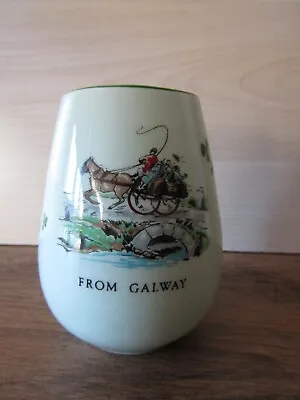 Buy Carrigaline Pottery  From Galway  Small Vase Souvenir, Made In Ireland. • 6.95£