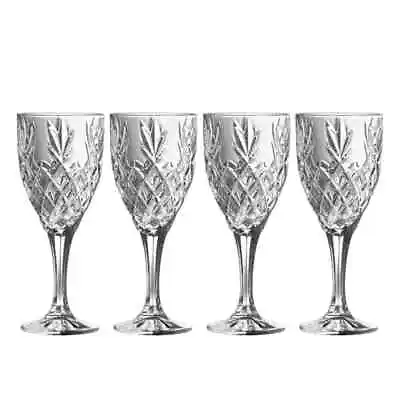 Buy Galway Irish Crystal Renmore Wine Goblets Set Of 4 G350004 NEW In Box - RRP £50 • 31.95£