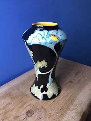 Buy Superb Black Ryden 'Papaver' Waisted Vase • 110£