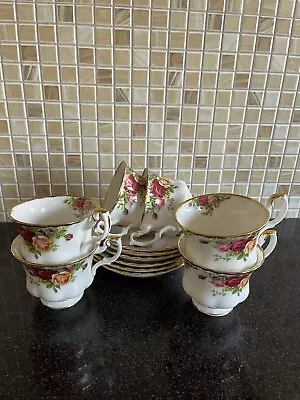 Buy Royal Albert Old Country Roses 6 Tea Cups And Saucers English First Quality • 50£