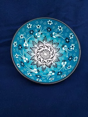 Buy Traditional Hand Painted Turkish Bowl Ozen Ceramics Blue White Black • 8£