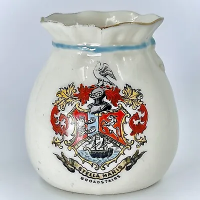 Buy Vintage W&r Carlton Crested China Miniature Model Oj Vase - Broadstairs Crest • 7£