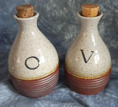 Buy Purbeck Pottery — Portland — Oil & Vinegar  Botles  — Mww • 22.50£