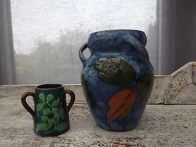 Buy Two Vintage Torquay Pottery Floral Vases • 12£