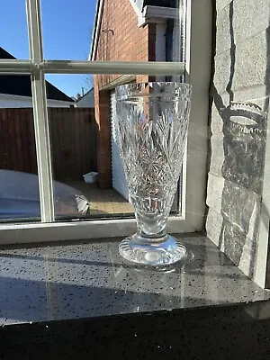 Buy Stunning Cut Crystal Vase ( K)  Footed 8” • 14.99£