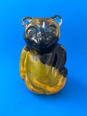 Buy Phoenician Glass From Malta Brown & Yellow Bear Paperweight • 15£