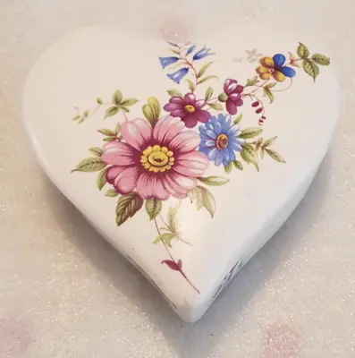 Buy Axe Vale Pottery Heart Trinket Box. • 4.99£