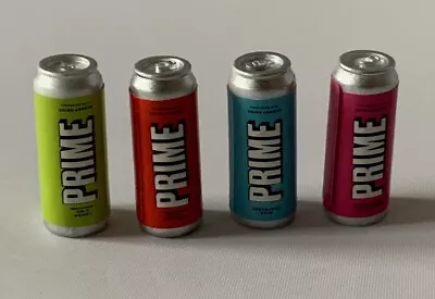 Buy Dolls House Miniature 1:6 Scale Representation Of 4 Energy Drink Cans SK060 • 4.99£