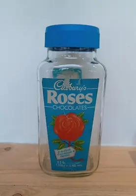 Buy Vintage Large Glass Cadburys Roses Sweet Jar Rose 1993 3.5lb 1.54kg  • 17£