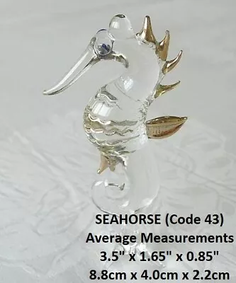 Buy BEAUTIFUL Glass SEAHORSE Glass Ornament Glass Animal Decorative Glass Figurine • 6.99£
