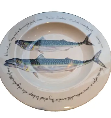 Buy Richard Bramble For Jersey Pottery Mackerel  Serving Plate Bowl 11.75” • 37.72£