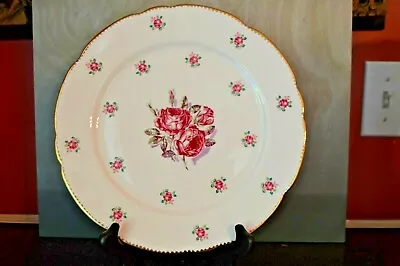 Buy Royal Stafford Bone China Tudor Rose Gilded Dinner Plate Made In England  • 14.23£
