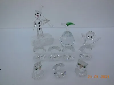 Buy Ten (10) Assorted Cut Glass Ornaments • 15£