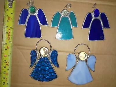 Buy Stained Glass Angels Hanging X 5 • 25£