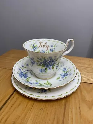 Buy Royal Albert Bone China Tea Cup And Saucer. Flower Of The Month Set • 20£