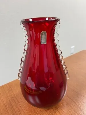 Buy Vintage Whitefriars Ruby Red Vase • 18.93£