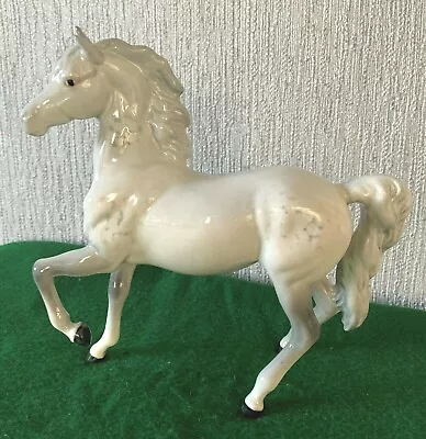 Buy BESWICK HORSE PONY  PRANCING ARAB DAPPLE GREY GLOSS MODEL No. 1261 PERFECT • 65£