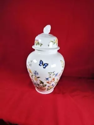 Buy Beautiful Vintage Aynsley Cottage Garden Ginger Jar With Lid 19cm Tall Retro VGC • 9.99£