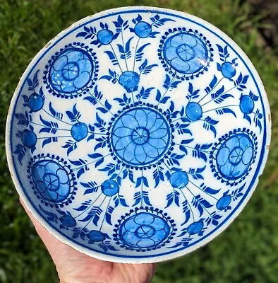Buy Antique Dutch Delft Dish In Iznik Style Ex Sothebys C18th Delftware Holland • 20£