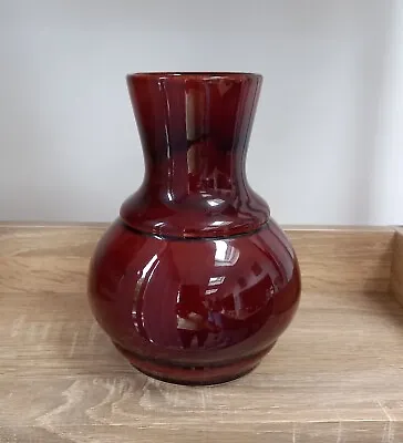Buy Vintage Brown Glazed Dartmouth Pottery Vase 7.5  Tall VGC • 7.99£