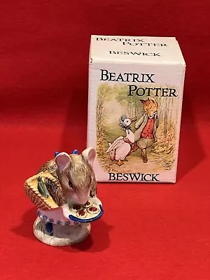 Buy Beatrix Potter Beswick Figurine Appley Dapply Mouse Ornament Gift 1970’s Boxed • 15.99£
