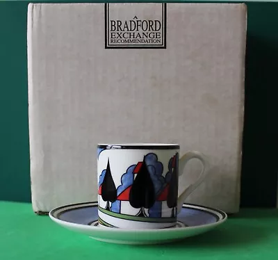 Buy Clarice Cliff / Wedgwood Cup And Saucer In May Avenue Design, Boxed With COA • 15£