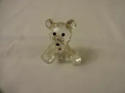 Buy Vintage Bohemia Czech Republic Crystal Art Glass Teddy Bear Figurine 4.5 Cm • 12£