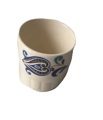Buy Vintage Palissy Egg Cup Royal Worcester 60s Ceramic Blue Leaf • 5£