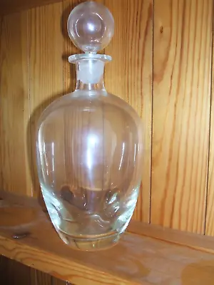 Buy Vintage Clear Glass Dimple Decanter  7.5  Tall Plus Stopper • 6.50£