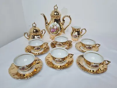 Buy Beautiful Vintage Tea/Coffee Set Bondware Fine China Foreign Best Porcelain Gold • 69.98£