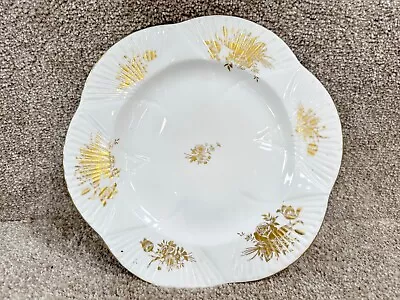 Buy Vintage Bone China Decorative Plate Shelley Flowers Of Gold Pattern • 9.99£