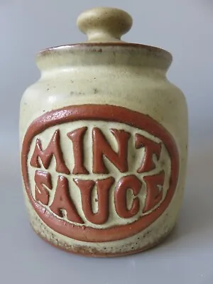 Buy Vintage Cornish Stoneware Tremar Pottery Mint Sauce Jar Container, Storage Pot • 10£